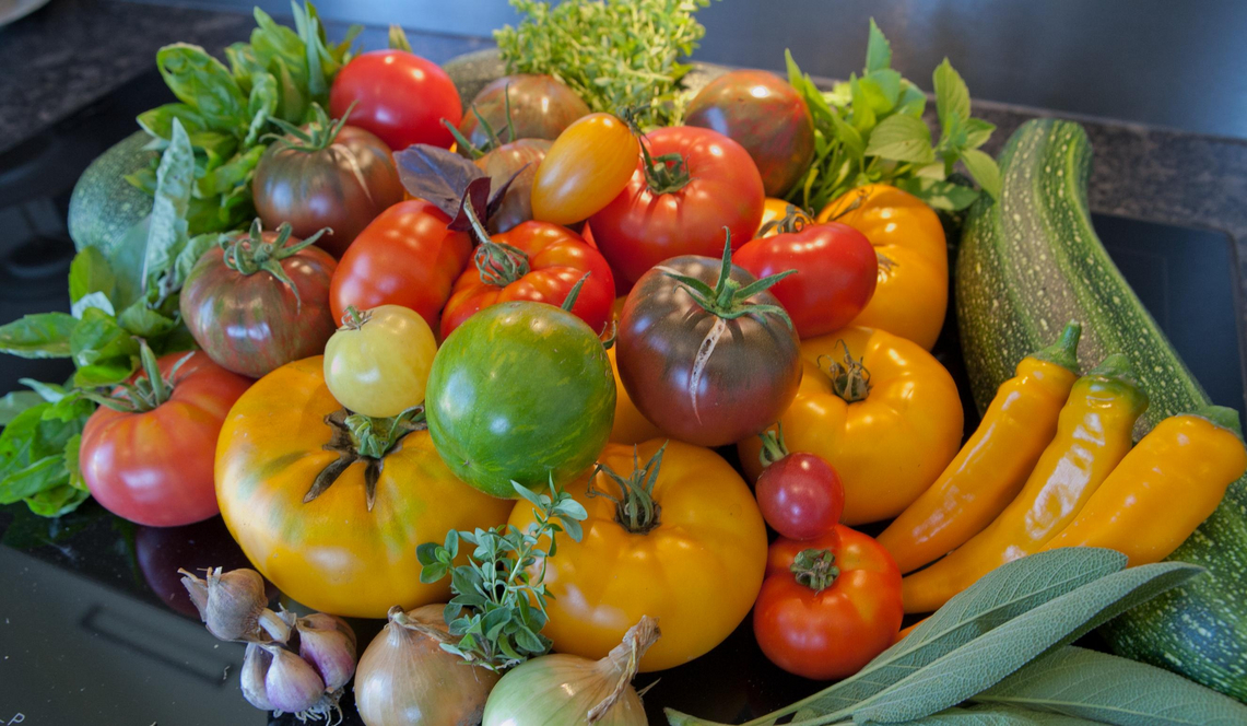 So muss es sein: vom Garten direkt in die Küche